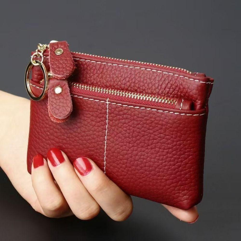 Vintage Mini Coin Purse Multi-Card Slot Card Storage Pouch Fashion Women's Keychain Wallet Outdoor