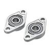 2Pcs/lot KFL08 Pillow Block Bearings 3D printer Parts Zinc Alloy Rhombic Pillow Flange Block Bearings 8mm Bore Diameter