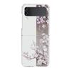 Phone Case For Samsung Galaxy Z Flip 3 4 5 Transparent Fold High Hard PC Shell For Galaxy Z Flip 3 5 Clear Cover Flower 12