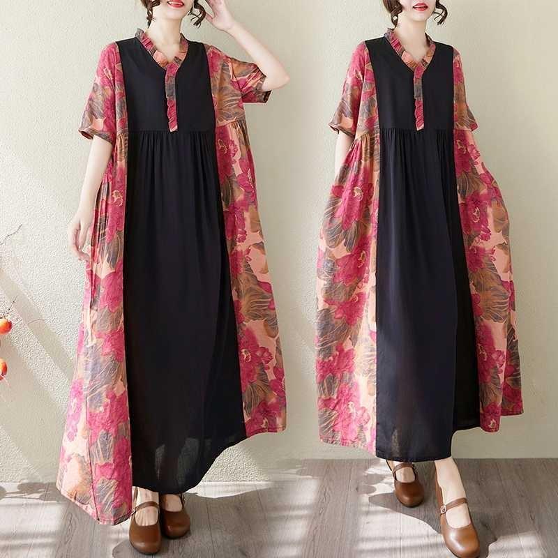 

Women s Transitional Long Dress Large size average size