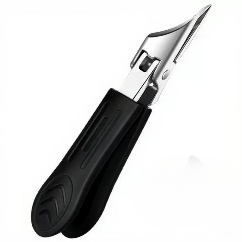 Large Opening Nail Scissors with Ultra-sharp Curved Tip, Designed To Prevent Splashes and Specially Suitable for Nail Grooves.