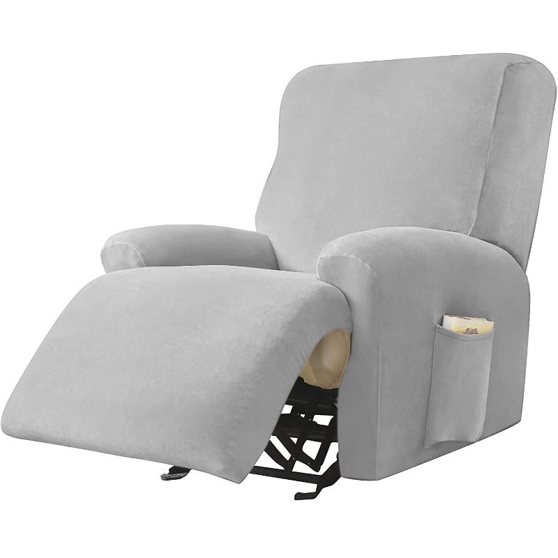 Single Seat Anti Slip Recliner Sofa Covers Velvet Stretch Reclining Couch Slipcovers Furniture Anti Cat Scratch Recliner Chair Spilcover