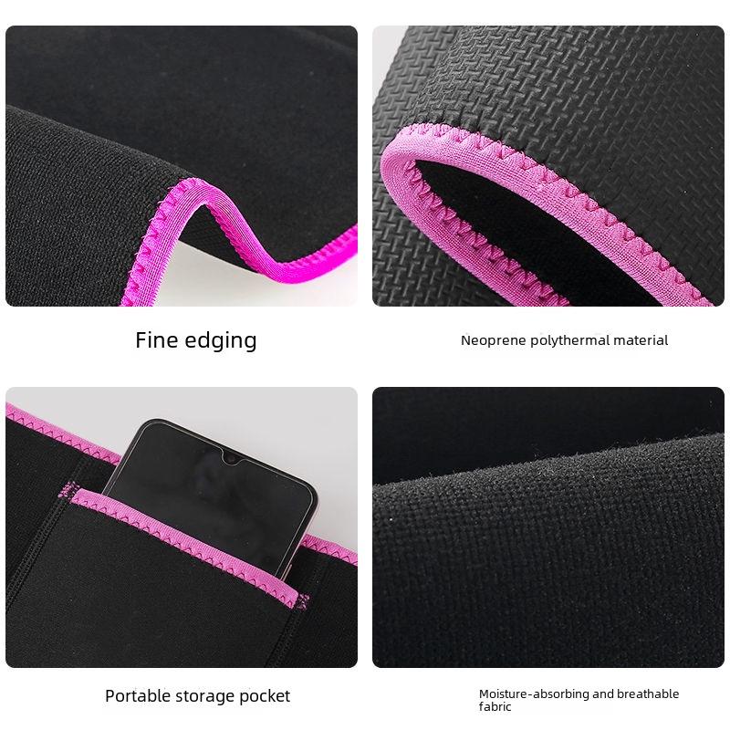 Women's Sweat-Resistant Waist and Abdomen Fitness Belt for Squats and Running