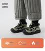 Stylish European Boys' Cotton Fleece Pants - Thick, Warm Winter 2025 Collection