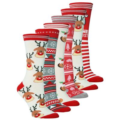 Unisex Casual Christmas Cute Cartoon Thickness Stockings Sleeping Socks