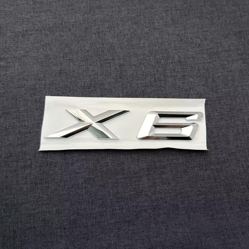 3D ABS Schwarz Chrom Auto Buchstaben Heckklappe Emblem X1 X2 X3 X4 X5 X6 X7 Logo Aufkleber Schriftzug Zubehör
