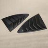 1 Pair Matte Black Rear Side Window Louver Vent Cover Trim Fit for Toyota 86 Subaru BRZ 2012 2013 2014 2015 2016- ABS Plasic