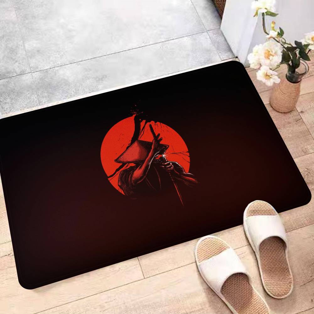 

Японский Самурай Коврик для ванной комнаты Стиль ИНС Мягкий Коврик для пола в спальню Дом Прачечная Противоскользящий Приветственный коврик 40x60 cm