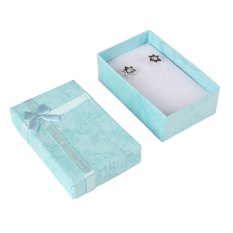 12 Stück/Los Sortierte Farben Ring Halskette Set Box Schmuckschatulle Halskettenetui Ohrringhalter 5*8 Verpackung Geschenkbox