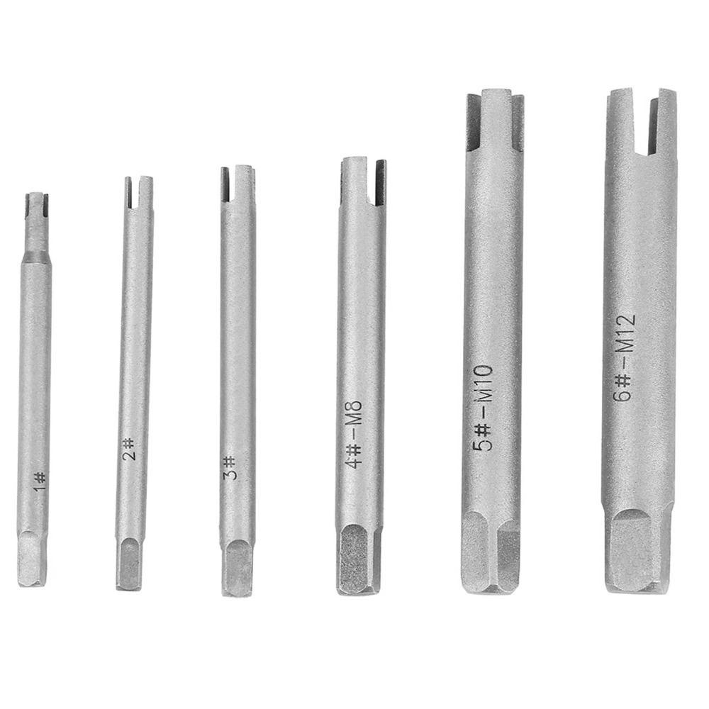6 Pcs 3 Types Tap Extractor Set 3/4 Flute Bolt Remover Tool  Industrial and Home Repair Work