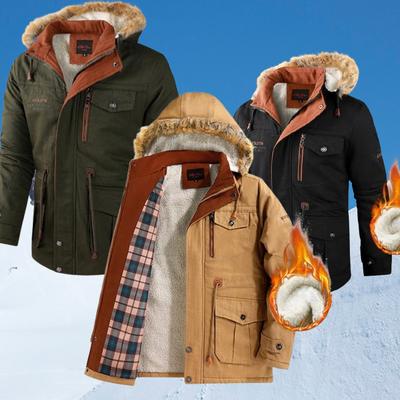 Winter Mens Fleece Padded Jackets Fashion Men Cotton ThickThermal Tactical Hooded Coats Men Outdoor Warm Windbreaker Jackets