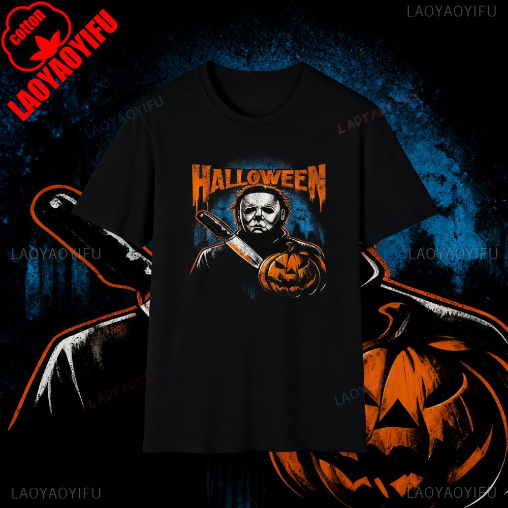 Distressed Michael Myers Halloween TShirt Vintage Throwback Horror Tee Retro 80s Style Men Women Shirt Unique Halloween Gifts T