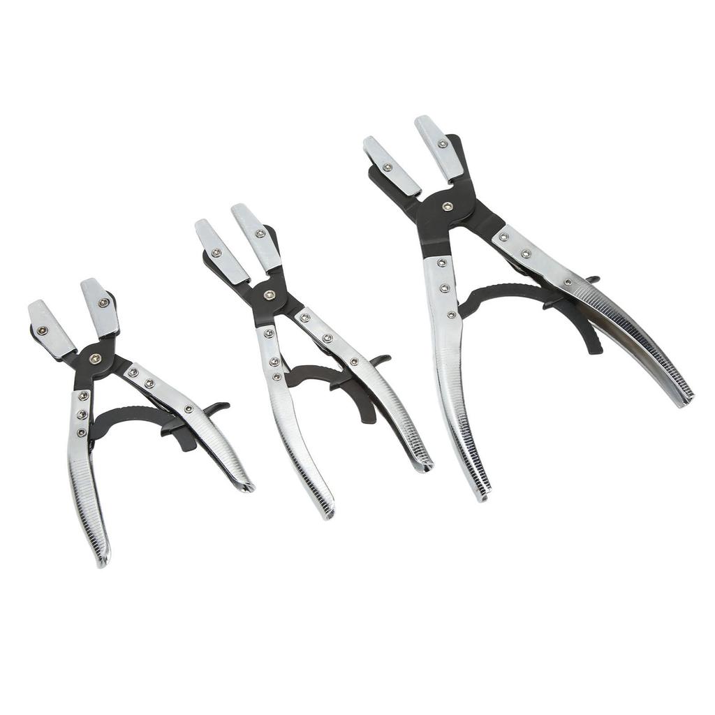 3PcsSet Hose Pinch Off Pliers Automatic Locking Length 8in 10in 12in Carbon Steel for Coolant