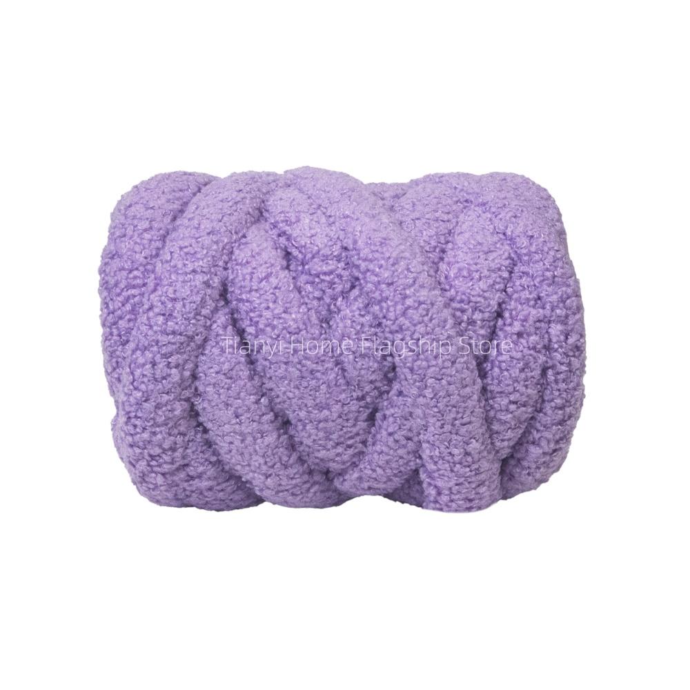 500g Teddy Roll Dickes Garn Dickes Kern Baumwollwolle Schlauchgarn DIY Decke Kissen Sperriges Arm Garn Handarbeit Stricken Garn Spinnen