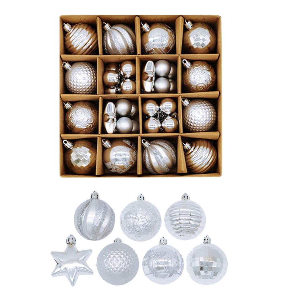 42Pcs Christmas Balls Baubles Party Xmas Tree Decorations Hanging Ornament Decor