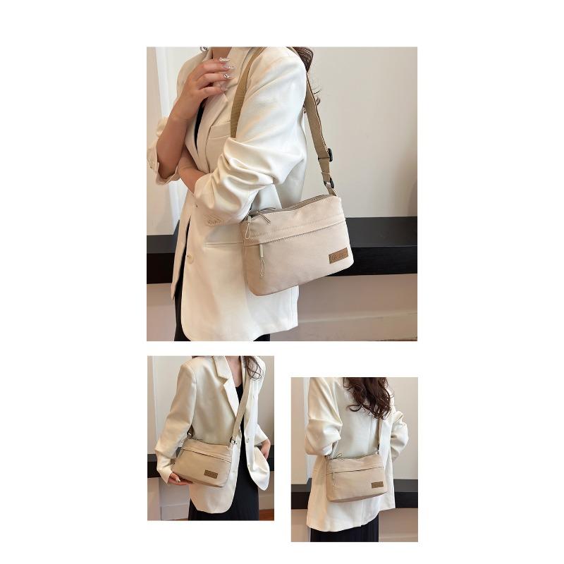 Culoare uni, Geantă din nailon, Geantă de damă, Multifuncțională, Casual, Impermeabilă, Portabilă, Geantă de umăr uniformă, Geantă crossbody