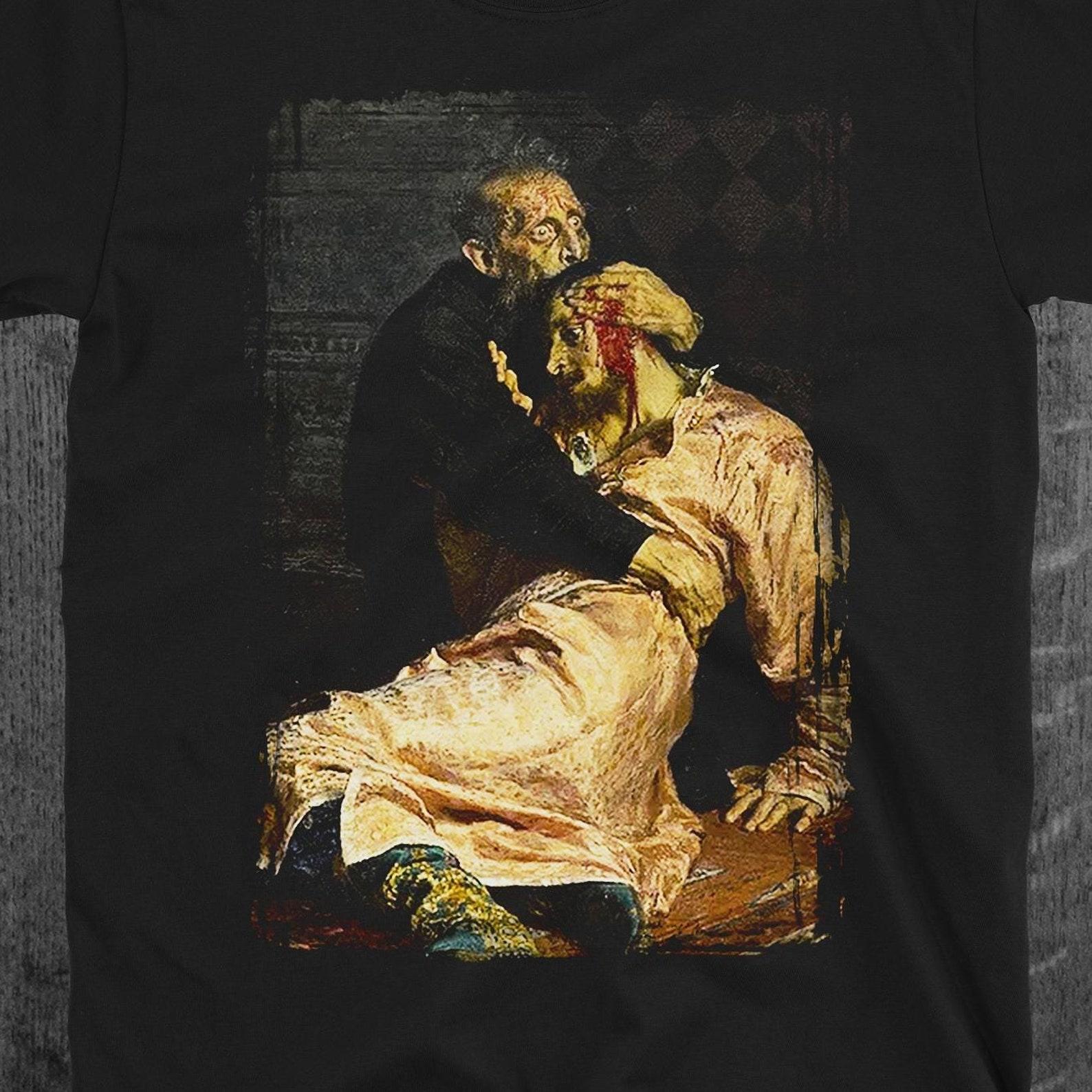 Ivan The Terrible 1581 T-Shirt | Russian Artist Ilya Repin 3XL