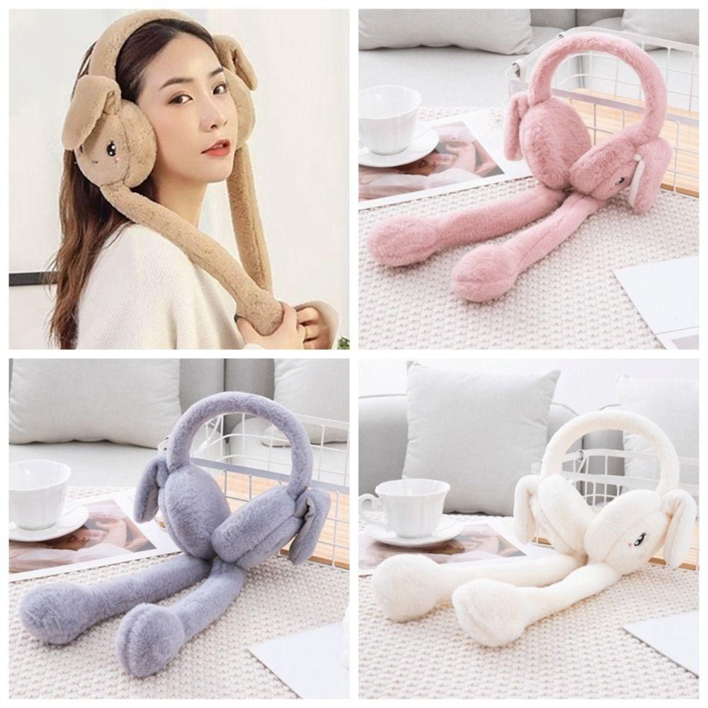 Rabbit Plush Earmuffs Cartoon Ear Cover Cute Ear Mask  Female
