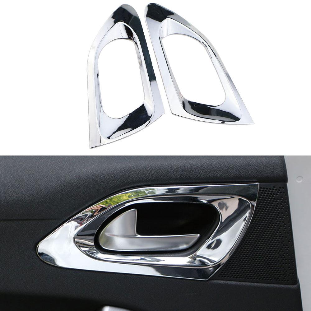 For Peugeot 2008 2014 2015 2016 2017 2018 Inner Door Handle Cover Frame Decoration Sticker Trim Car Interior Accessories