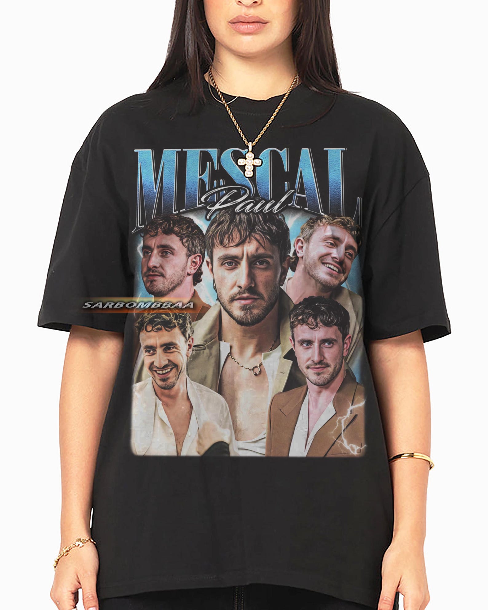 Paul Mescal Graphic T-Shirt, Unisex Y2K Streetwear S