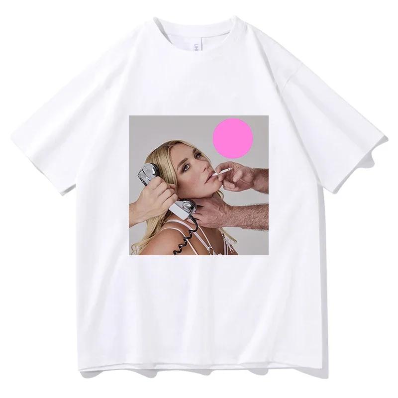 Singer Kesha Album 2026 Graphic T Shirt Unisex Women Hip Hop Fashion Short Sleeve Tshirts Summer Harajuku Oversized Cotton Tshirt