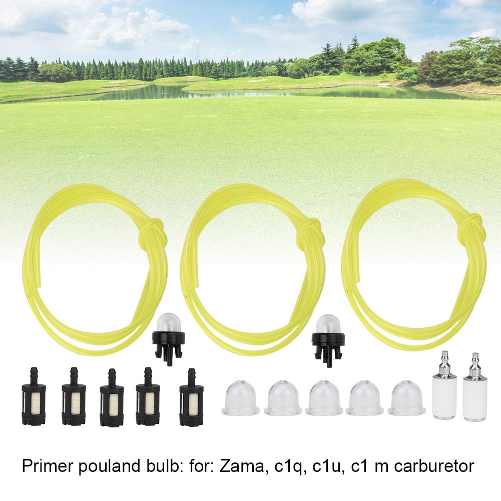 1.5 Meters 3 Sizes Fuel Line Hose With Snap In Primer Bulb, Fuel Filter Fit For Zama Stihl