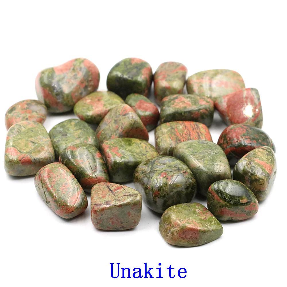 Mixed Gemstone Assortment: Raw Crystal Pebbles, Crushed Stone, Red Agate, Lapis Lazuli, Rose Quartz, Red Jasper, Amethyst.