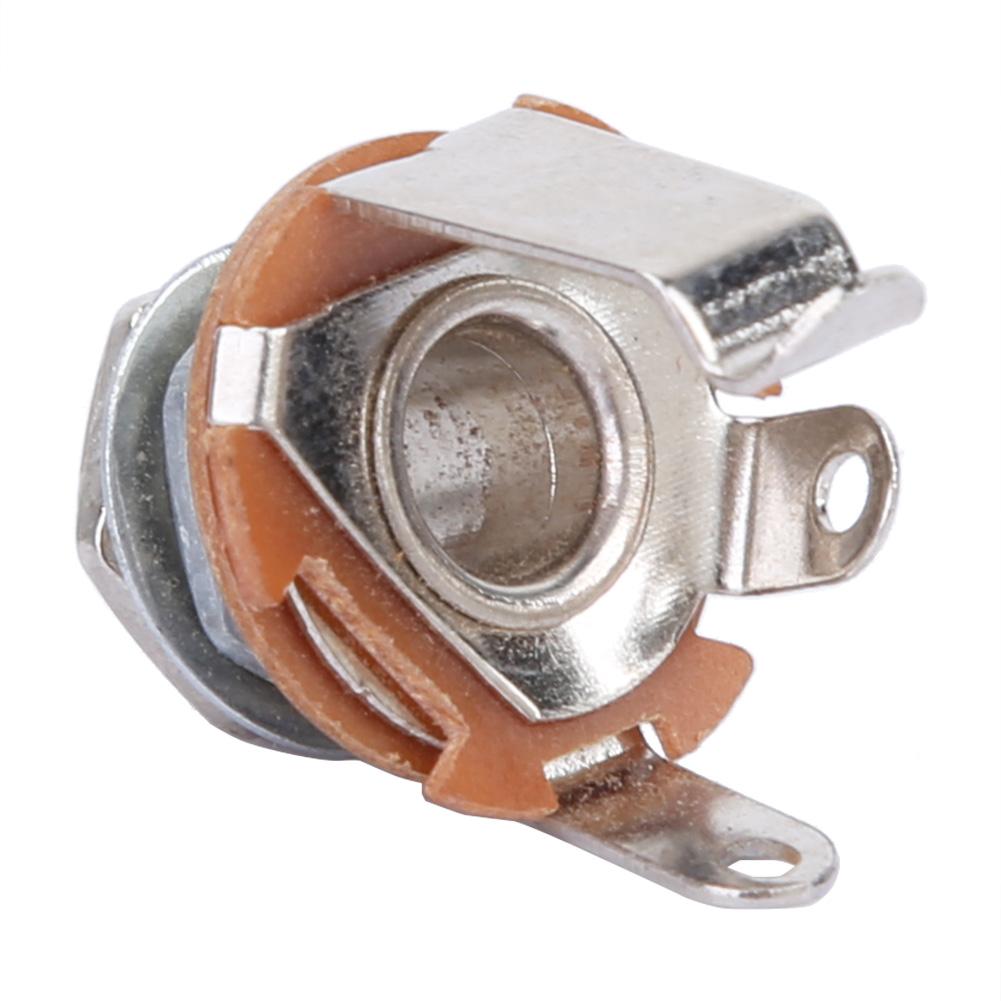 10Pcs 6.35mm Mono Input Jack Socket for Electric Guitars Basses Musical Instrument Accessories