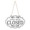 Door Sign Business Hanging Wood for Store Pub Restaurant