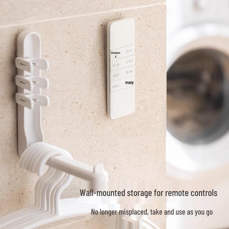 Wall-Mounted Strong Magnetic Remote Holder with Suction Cup - No Punching Required