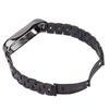 Smartwatch Armband Edelstahl Anti-Verlust mit Doppelschnalle Faltschließe für Mi Band 6Schwarz