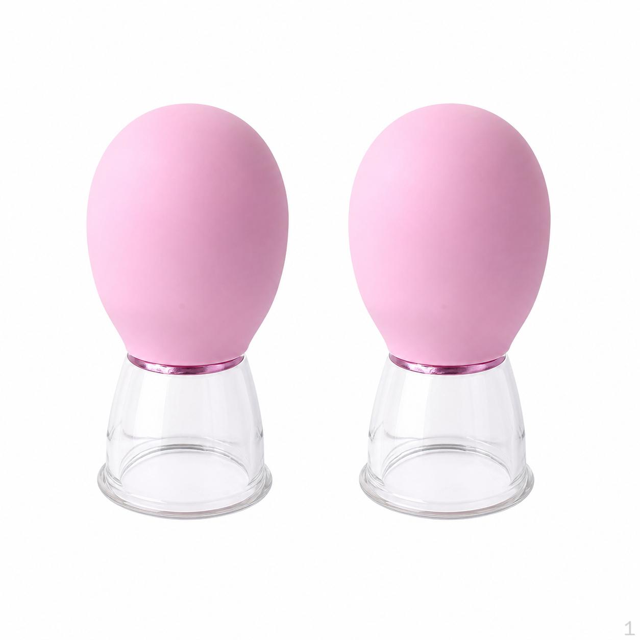 Professional Glass Cupping Set, 2 Piece Facial Cupping, Portable Massage for Beauty