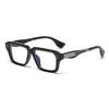  New Retro Square Sunglasses Women Gradient Leopard Shades UV400 Fashion Clear Lens Men Trending Rivets Frame