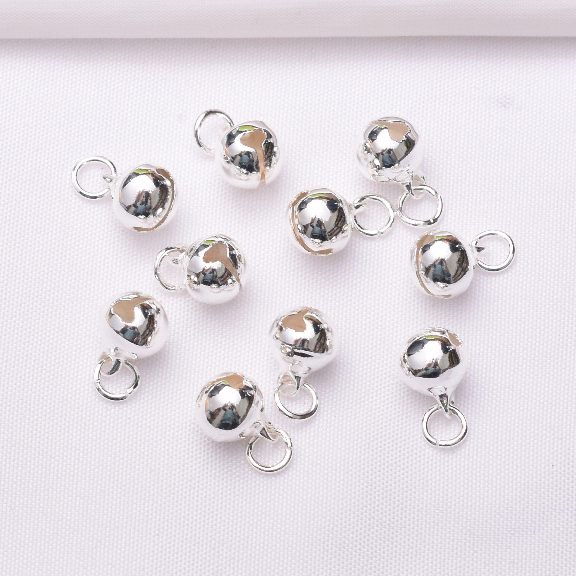 

50 шт. 18-каратный золотой пакет, сохранение цвета, 8 мм, браслет-колокольчик, аксессуары для браслета, сделай сам, бисерные украшения ручной работы, аксессуары, маленькая капелька