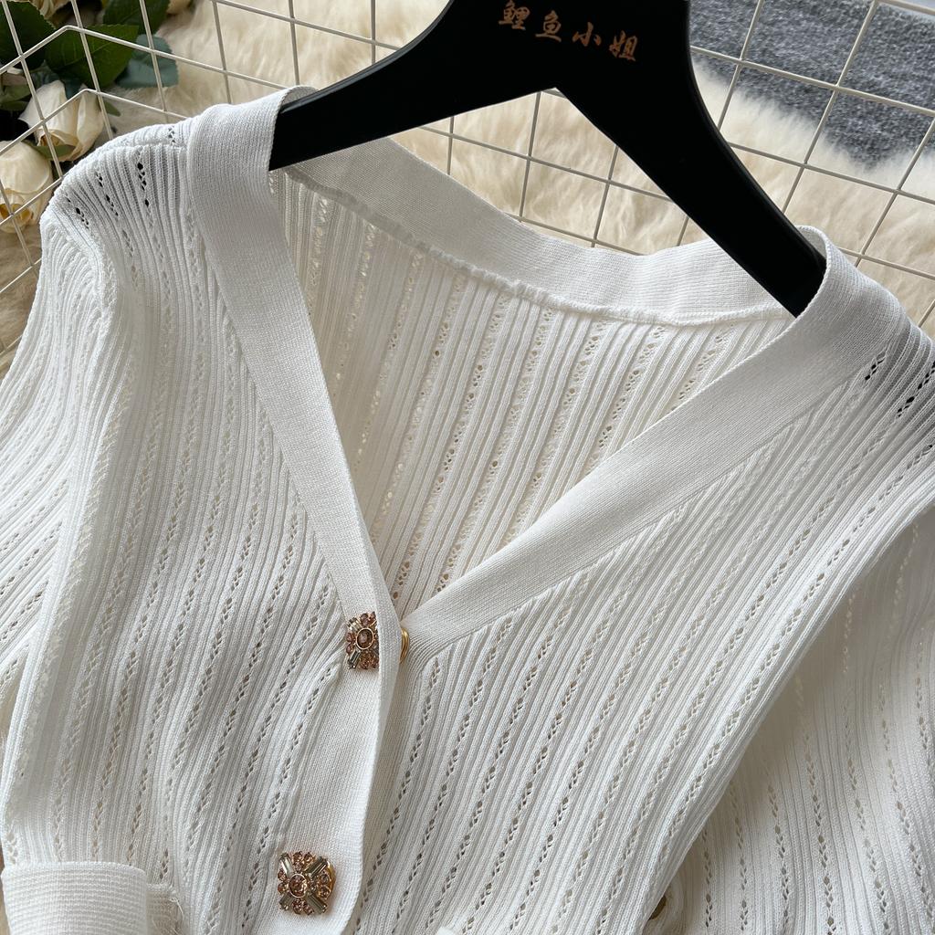 Retro Dzianinowa Falbanka Seksowna Jednorzędowa Elegancka Sukienka Wieczorowa A-line Kobiety Moda Koreańska Lato Odzież Damska