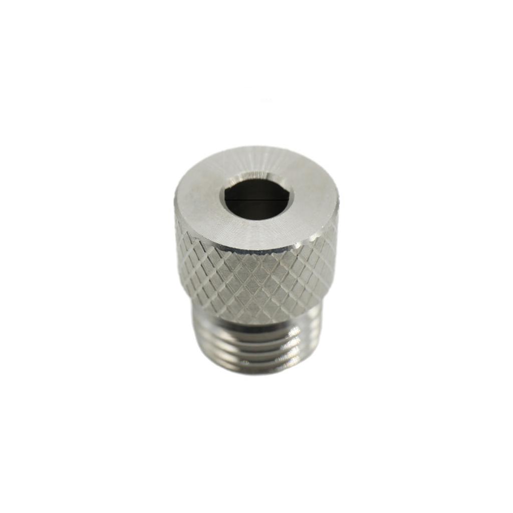 Stainless Steel Drill Bushings M14x1.5 Coarse Thread with Anti Slip Knurling for Industrial DIY Projects 3mm-10mm Option