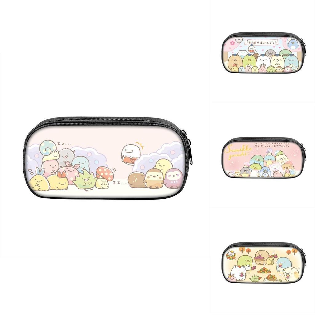 Sumikkogurashi Character Pencil Case With Large Capacity Nylon Storage Bag For Students