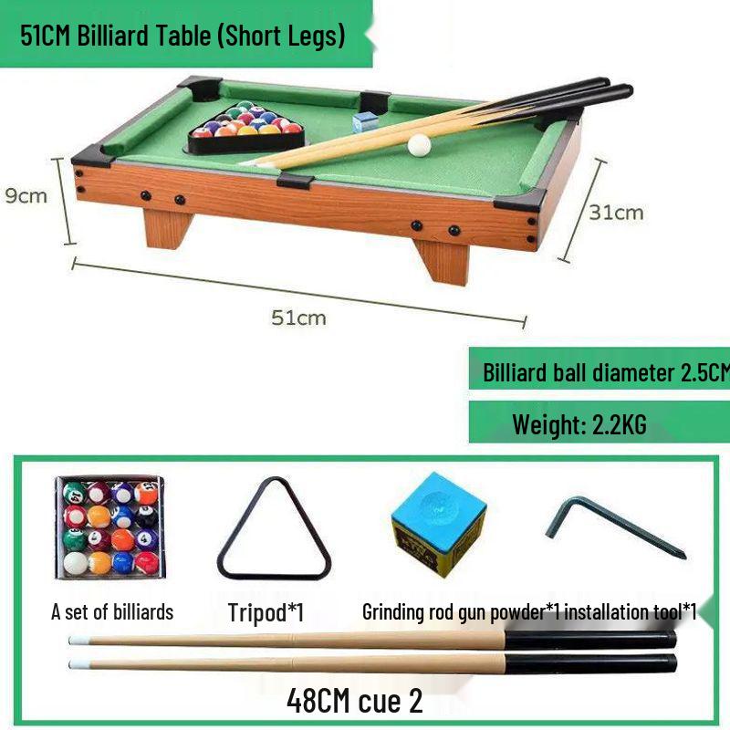 Children's Mini Pool Table - Parent-Child Snooker Game, Educational Toy, Baby Birthday Gift