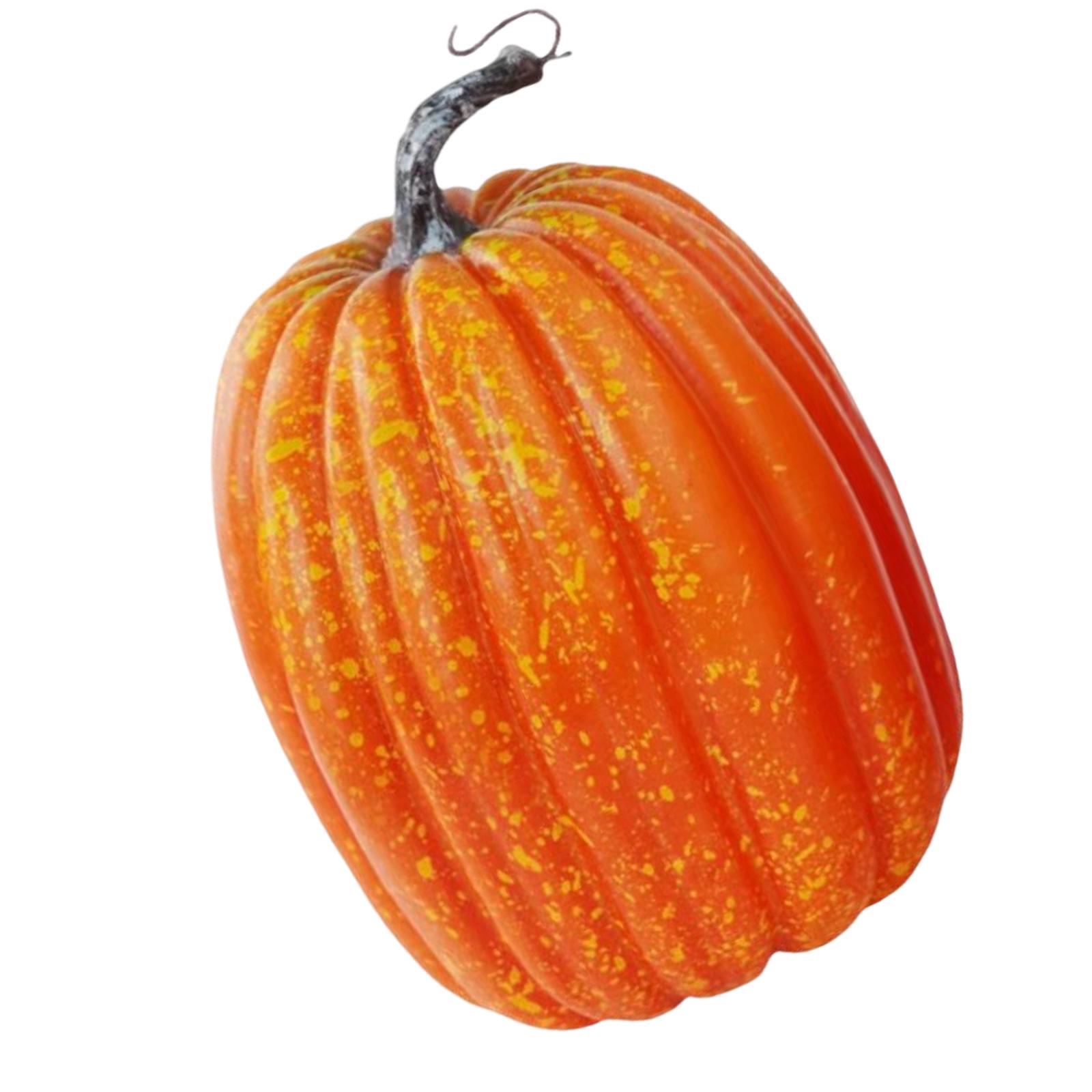 

Реалистичное пенопластовое украшение тыквы Искусственные тыквы для Хэллоуина Рождества Внутреннее и наружное праздничное украшение оранжевый
