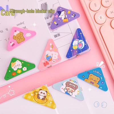 Cute Cartoon Plastic Corner Clips for Student Papers and Photos