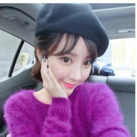 Korean Style Autumn & Winter Imitation Wool Beret Hat for Women