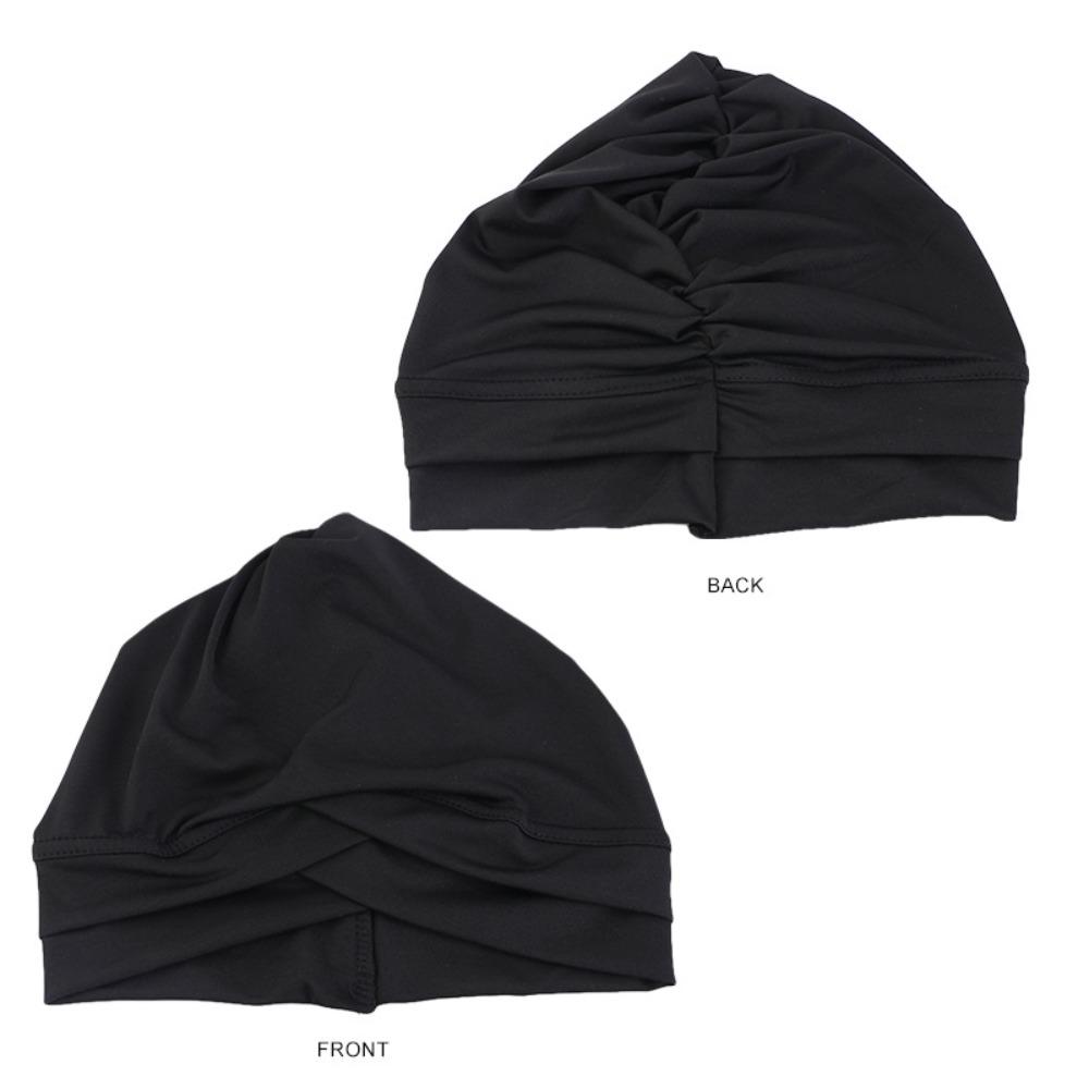Bonnet Cap Cross Stretch Headband Hat Bandana Bottoming Hat New Stretch Headscarf  Women