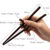Training Chopsticks for Beginner or Learner, Auxiliary Tableware, Right or Left Handed Learning Chopstick Helpers, 1 Pcs,Left Hand