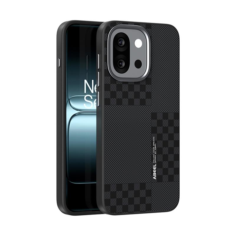 For Oneplus 13S 1+ 13T Case Magsafe Thin Carbon Fibre Style Lens Protection Bumper Leather Matte Grip Sturdy Case Cover Carcasa
