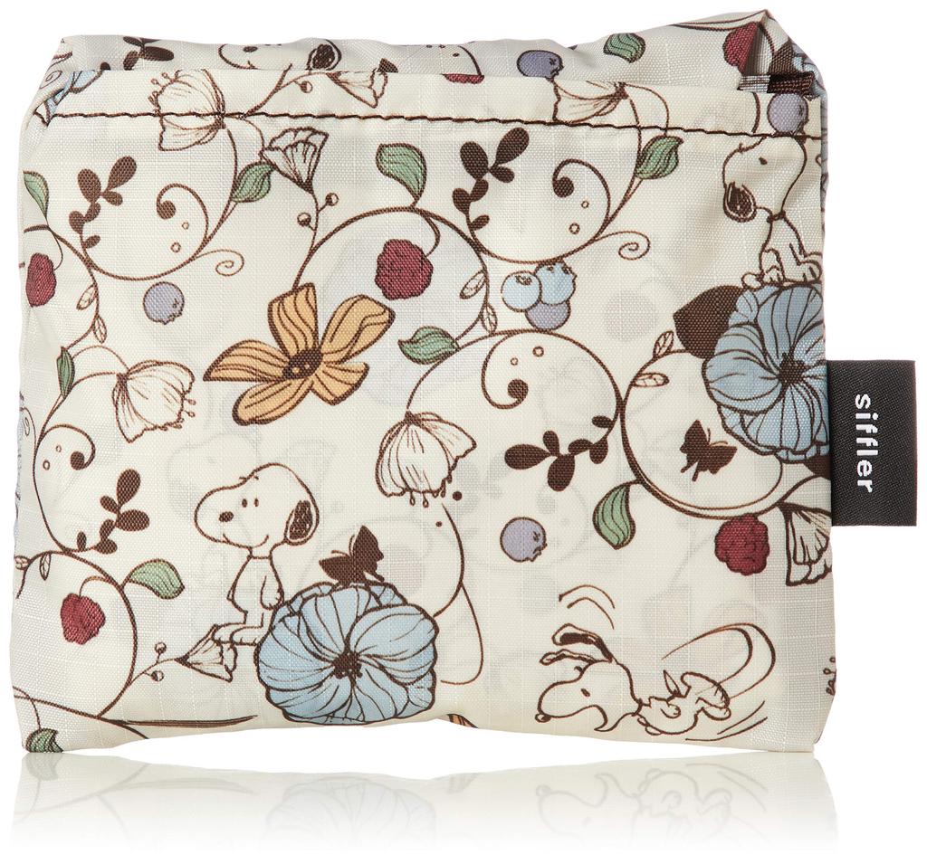 Character Folding Eco Bag ECO0119 PN30 Flower Beige [Sifre]