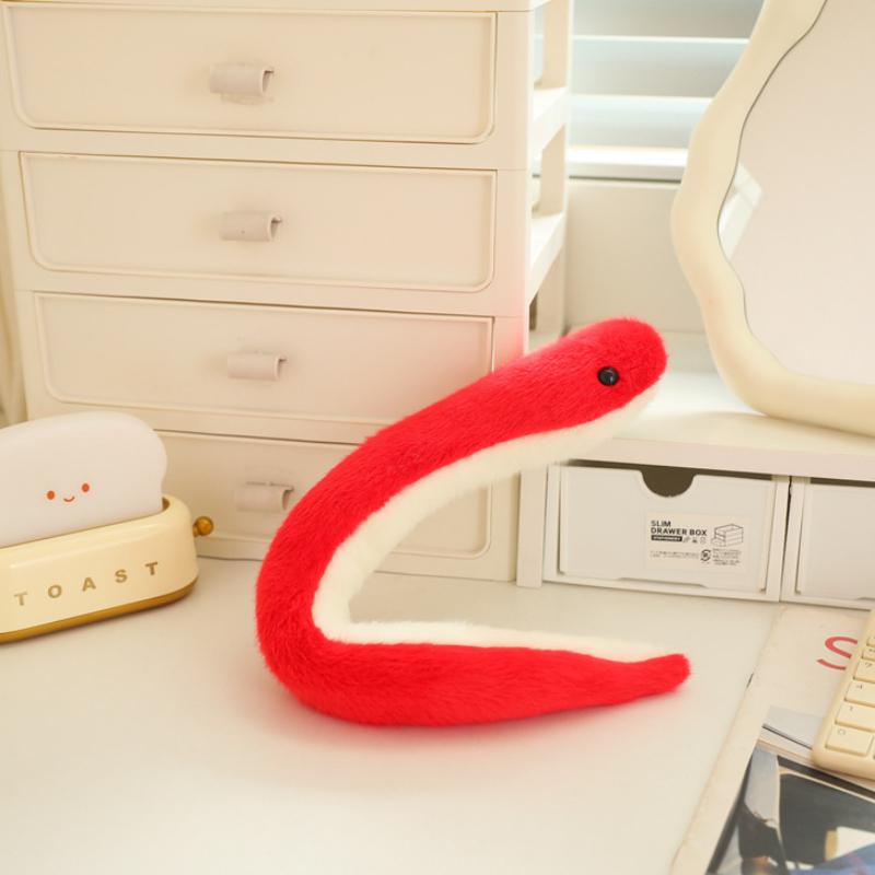 

Chinese 2025 Snake Doll Year The Snake Zodiac Mascot Plush Toy New Gift Year Red