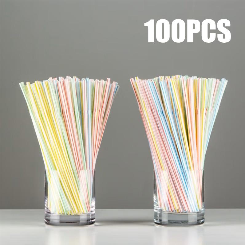 50-1000Pcs Drinking Straws Colorful & Black rietjes Flexible Wedding Party Supplies Drinking Straws Kitchen
