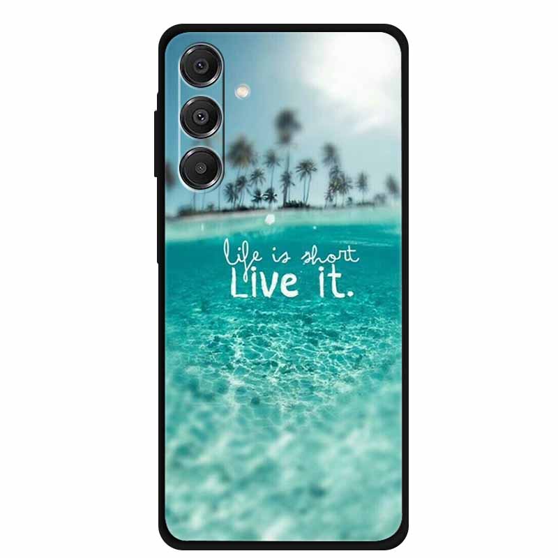 For SAMSUNG GALAXY A37 A57 5G Case Original Soft Silicone TPU Phone Cases Cover Samsung A57 A37 5G Fashion Protector Planet Capa