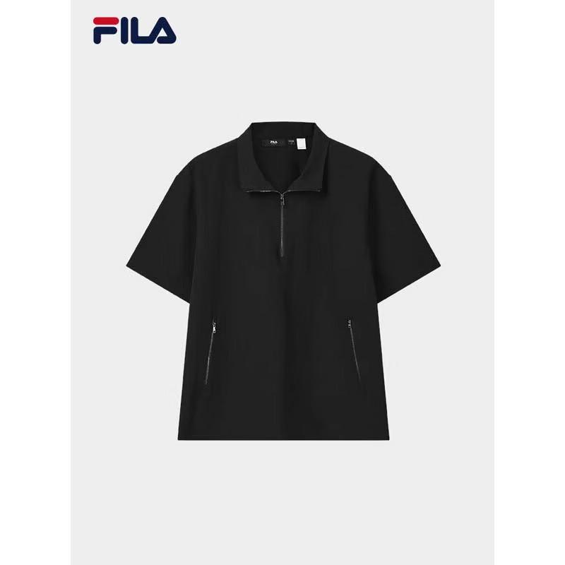 FILA Men s Casual Half-Zip Short Sleeve Woven Top L