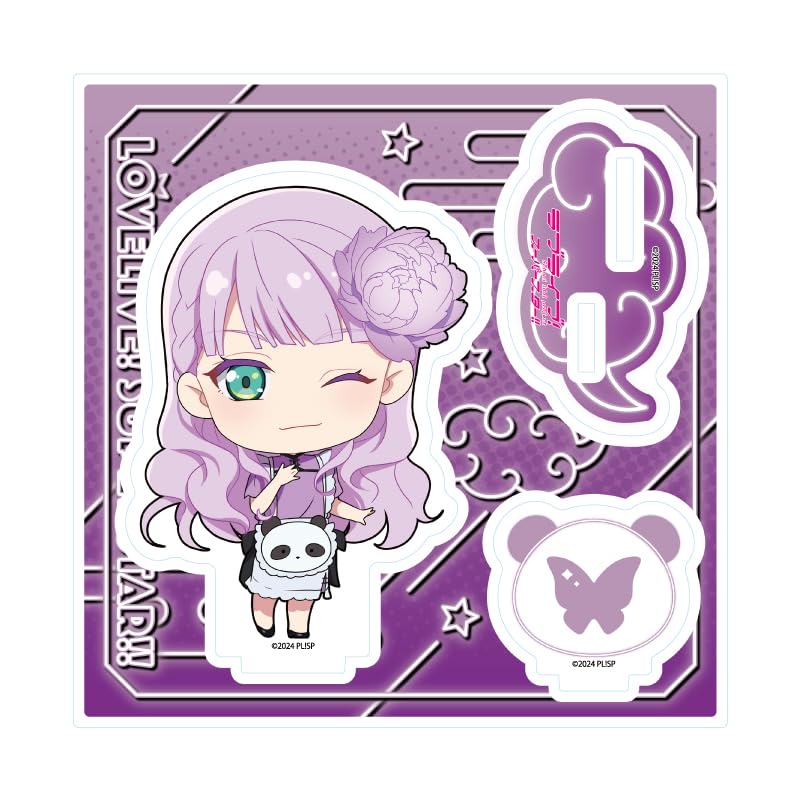 Love 43 China Maid Costume Vienna Margarete Character Acrylic Stand Plate Live! Superstar!! Ver. [Mini Illustration]